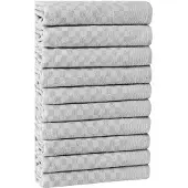 Hermia Concept , Lola - Grey, Küchenhandtuch-Set (10-teilig), 80 % BAUMWOLLE / 20 % POLYESTER, Grau, 40 x 60 cm