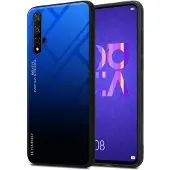 Cadorabo TPU 2 Farben Glas Cover