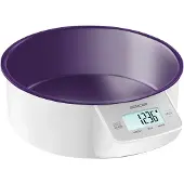 Sencor SKS 4004, Elektronische Küchenwaage, 5 kg, 1 g, Violett, 4-Sensor, LCD