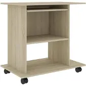 vidaXL Schreibtisch Sonoma-Eiche 80x50x75 cm Holzwerkstoff