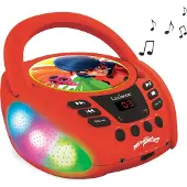Lexibook Miraculous Bluetooth 5.0 Roter CD/MP3-Player