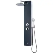 Big Buy Cooking Duschsäule Rousseau Edelstahl ABS Hydromassage
