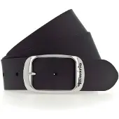 Tamaris Ledergürtel "Carmen Silver", Damen, Gr. 80, schwarz, Rindsleder, unifarben, Gürtel Ledergürtel, aus Rindsleder, mit Doppelschließe, 4 cm breit, Topseller