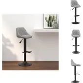 vidaXL Barhocker Hellgrau Samt - Barhocker
