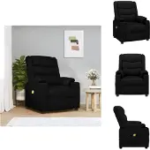 vidaXL Massagesessel Schwarz Kunstleder - Massagesessel