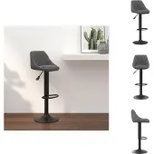 vidaXL Barhocker Dunkelgrau Samt - Barhocker