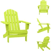 vidaXL Adirondack-Gartenstuhl Massivholz Tanne Grün - Gartenstühle
