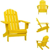 vidaXL Adirondack-Gartenstuhl Massivholz Tanne Gelb - Gartenstühle