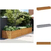 vidaXL Hochbeet 479x100x69 cm Cortenstahl