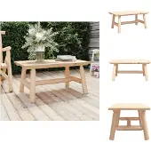 vidaXL Couchtisch 90x50x41 cm Massivholz Fichte - Gartensofaelemente