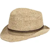 Salon Raffia Trilby Crochet Erwachsenenhut