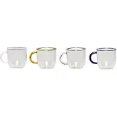 Hubsch 4er-Set: Tassen "Kiosk" in Bunt - 450 ml - onesize