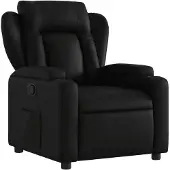 vidaXL Relaxsessel Schwarz Kunstleder