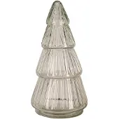 Clayre & Eef Glastopf Weihnachtsbaum Ø 11x21 cm Transparant Glas