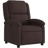vidaXL Relaxsessel Dunkelbraun Stoff