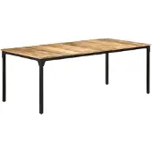 vidaXL Esstisch 200x100x76 cm Raues Mangoholz