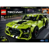 LEGO 42138 Technic Ford Mustang Shelby GT500, Modellauto-Bausatz, Spielzeugauto, Rennauto für Kinder und Teenager mit AR-App und Rückziehmotor