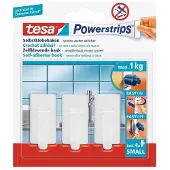 TESA 57530-00013-20, Indoor, Universalhaken, Weiß, Klebestreifen, 1 kg, Rechteck