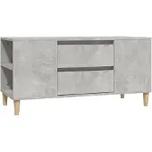vidaXL TV-Schrank Betongrau 102x44,5x50 cm Holzwerkstoff