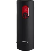 Wyne 07 - Akku-betriebener, vibrierender Saugmasturbator (schwarz)