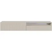 Selsey VELDIO - TV-Hängeboard mit offenem Fach, Graubeige Taupe 175 cm