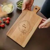 Yoursurprise Die personalisierte Servierplatte aus Buchenholz - rechteckig im Querformat (S) - mit Gravur