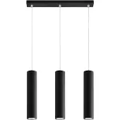 Sollux Hängeleuchte LAGOS 3L schwarz 3xGU10 10W Stahl 90x6x45cm