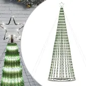 vidaXL LED Weihnachtsbaum 688 LEDs Kaltweiß 300 cm 358069
