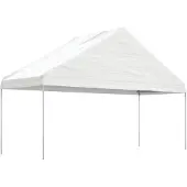 vidaXL Pavillon mit Dach Weiß 5,88x2,23x3,75 m Polyethylen