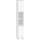 vidaXL Badschrank Weiß 30x30x190 cm Holzwerkstoff