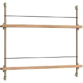 MOEBE - Magazine Shelving 65 Regal Oak/Warm Grey