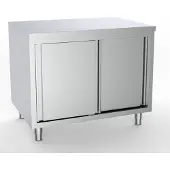 CombiSteel Arbeitsschrank mit Schiebetüren aus Edelstahl 1800x600x850mm