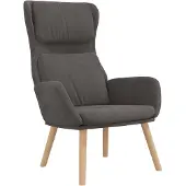 vidaXL Relaxsessel Dunkelgrau Samt