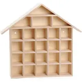 Playwood Holz Buchstabenregal Haus - Kreatives Kinderzimmer Deko Regal
