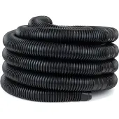 W'eau Poolschlauch 32 mm 9 Meter Flexibler Saugschlauch Schwarz Kunststoff