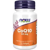 Now - Coenzym Q10 mit Selen und Vitamin E, 50mg, 50 Weichkapseln