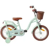 AMIGO Spiel + Freizeit GmbH AMIGO Kinderfahrräder Mädchen Fairy 14 Zoll Mädchen Rücktrittbremse Mintgrün