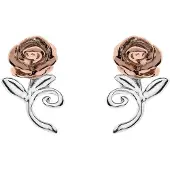 Disney Ohrringe Schöne und das Biest Rose, 925 Sterling Silber