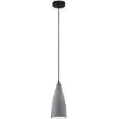LINDBY Pendellampe Sanne, grau, Beton, Ø 15 cm, E27