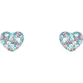 Prinzessin Lillifee Paar Ohrstecker "Herz", silber (silberfarben, mehrfarbig, mehrfarbig), Ohrringe, Kinder, Silber 925 (Sterlingsilber), Paar Ohrstecker, mit Preciosa Crystal