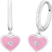 Prinzessin Lillifee Ohrschmuck für Mädchen, 925 Sterling Silber, Zirkonia (synth.) | Herz