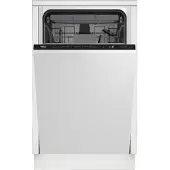 Beko BDIS 38120Q, Voll integriert, Single (45 cm breit), Weiß, Schwarz, Tasten, LCD