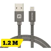 Swissten Datenkabel Textil USB / Lightning MFi 1.2 M