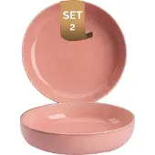 Palmer Teller tief Antigo 19 cm Rosa Porzellan 2 Stück
