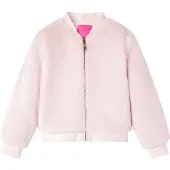 vidaXL Kinderjacke Kunstpelz Zartrosa 116