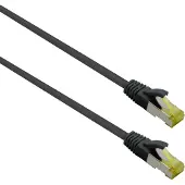 Helos Patchkabel Cat 6a Superflex S/FTP RJ45 schwarz 25m AWG27/7 GHMT