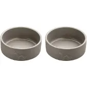 Hunter - 2 x Dog bowl ceramic Osby 1100 ml, taupe
