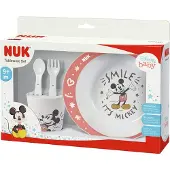 Nuk Disney Mickey Mouse Esslernset mit Trinkbecher, Esslernteller und Esslernbesteck, ab 9 Monate...
