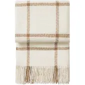 Elvang Denmark Elvang - Tartan Decke, 130 x 190 cm, ivory