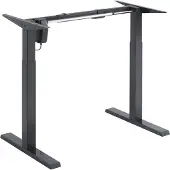 PureLink PureMounts PM-DESK-00 Elektrisch höhenverstellbares Schreibtisch Gestell, Breite einstellbar für alle Tischplatten, 80kg Traglast, schwarz